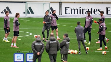 Entrenamiento del Real Madrid.