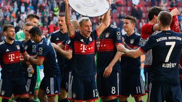 El Bayern M&uacute;nich celebra su t&iacute;tulo n&uacute;mero 28 en la Bundesliga, el sexto consecutivo.