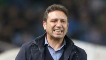 El t&eacute;cnico de la Real Sociedad, Eusebio Sacrist&aacute;n.