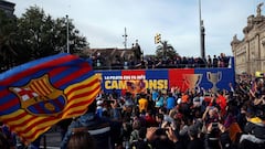 Barça's open-top bus celebration live streaming