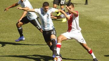 Nehuén Pérez con Argentina.