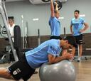 Uruguay, primer rival de España, se ejercitó en un gimnasio