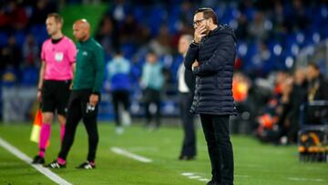 Jose Bordalas, coach of Getafe CF, during the UEFA Europa League football match played between Getafe CF and FC Basel 1893 "Basilea" at Coliseum Alfonso Perez Stadium in Getafe, Madrid, Spain, on October 24, 2019.
24/10/2019 ONLY FOR USE IN