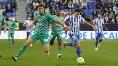 Jairo y Babic, durante el M&aacute;laga - Almer&iacute;a.