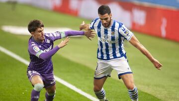 Rodri y Mikel Merino, durante un lance el sábado.