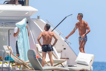 Cristiano Ronaldo y Georgina Rodríguez disfrutaron en las Islas Baleares de sus vacaciones.