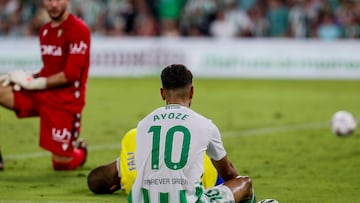 Ayoze, tras no acertar en una ocasión ante el Cádiz.