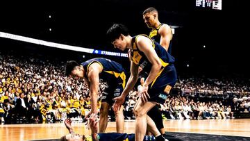 Varios jugadores del Utsunomiya Brex.