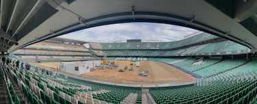 Arranca la demolición de la grada de Preferencia del Villamarín