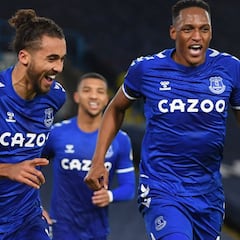 Con Mina titular y James suplente, Everton gana en Leeds