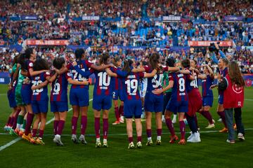 El Barcelona no encontró rival en una Real Sociedad que estuvo nerviosa y nunca logró competir. Ona (2), Salma, Graham (2), Mariona (2) y Pina, goleadoras.