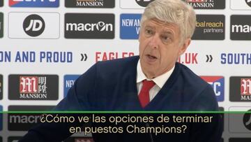 Wenger y su enojo por una pregunta sobre la Champions