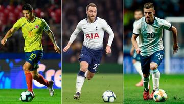 James, Eriksen o Lo Celso. Uno de ellos llegará al Atlético.