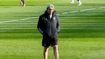 Manuel Pellegrini, en un entrenamiento.