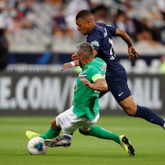 Así ha sido la lesión de Mbappé ante el Saint-Étienne