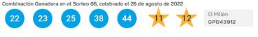 Euromillones: comprobar los resultados del sorteo de hoy, viernes 26 de agosto