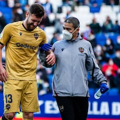 Mustafi, tres meses de baja por un esguince en la rodilla