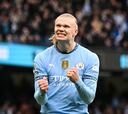 Erling Haaland marcó al menos 30 goles en cada temporada con el City