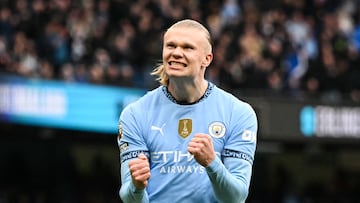 El delantero noruego, Erling Haaland, llegó a las 100 contribuciones de gol dentro de la Premier League en menos de cien encuentros.