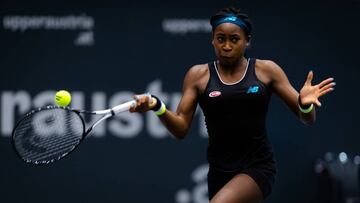 Cori Gauff, en el torneo de Linz (Austria).