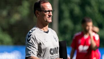 Joseba Etxeberria durante un entrenamiento en Atxabalpe