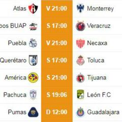 Conoce a los 9 rivales restantes de tu equipo en la Liga MX