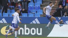 Jaume Grau celebra el 1-0.