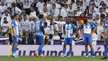 25/11/17 PARTIDO PRIMERA DIVISION
 REAL MADRID -  MALAGA 
 TRISTEZA DEL MALAGA 