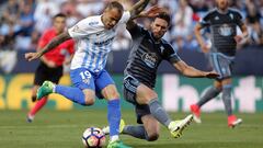 Sandro, en el partido ante el Celta.