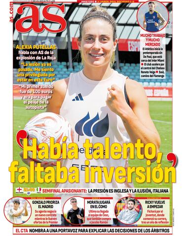 Las portadas de AS de julio