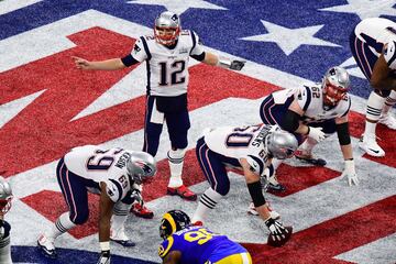 03/02/19. New England Patriots gana 13-3 a Los Angeles Rams. Tom Brady gana su sexto trofeo Vince Lombardi en su novena final.