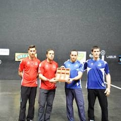 La gran final del Parejas calienta motores en el frontón Bizkaia