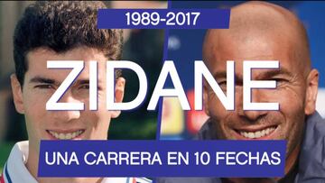 Las 10 fechas clave de la carrera de Zinedine Zidane