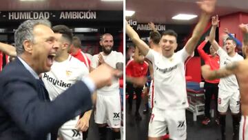 La tremenda fiesta íntima del Sevilla tras el triunfo ante Betis