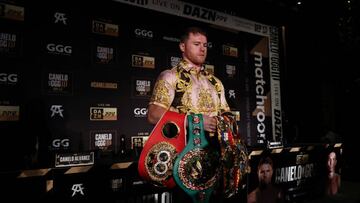 ¿Cuánto deberá pagar Canelo Álvarez para exponer sus cinturones ante Gennady Golovkin?