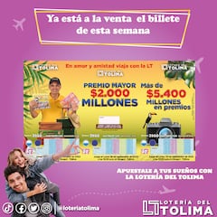 Resultados loterías Cundinamarca y Tolima hoy: números que cayeron y ganadores | 26 de septiembre