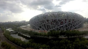 The Bird's Nest - where the first José v Pep Manchester derby was scheduled.