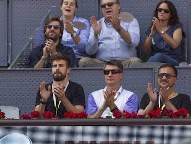 Piqué fue pitado mientras veía el Mutua Madrid Open de tenis