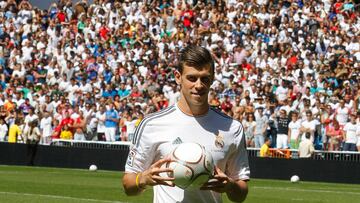 Presentación de Gareth Bale como nuevo jugador del Real Madrid.