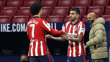 Correa por João Félix en el Atlético-Getafe.