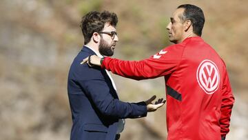 V&iacute;ctor Moreno y Jos&eacute; Luis Oltra, del Tenerife