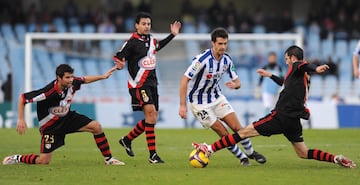 Durante las tres temporadas consecutivas en Segunda División (2007-2010) el donostiarra jugó un total de 103 partidos. 