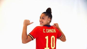 Carla Camacho con la Selección Sub-19.