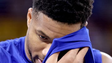 The Milwaukee Bucks star went down injured with Greece, and is set to miss another international game.