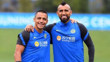 El esperado reencuentro entre Vidal y Alexis en el Inter