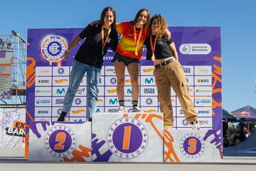 Valentina Krauel, oro ante su p¨²blico en el Extreme Barcelona