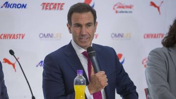 Foto durante la presentación de Francisco Gabriel de Anda como nuevo director deportivo del Guadalajara. En la foto: Francisco Gabriel de Anda.