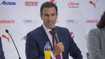 Foto durante la presentaci&oacute;n de Francisco Gabriel de Anda como nuevo director deportivo del Guadalajara. En la foto: Francisco Gabriel de Anda. 