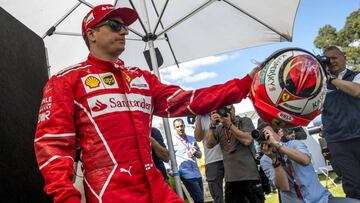 Kimi Raikkonen, piloto de Ferrari, en Australia.