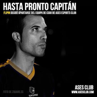 FlipiN, capitán de CS:GO en ASES, deja el equipo